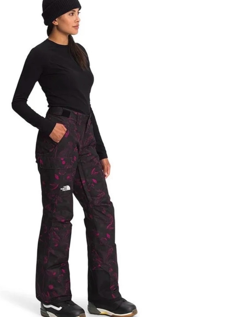 The North Face Women’s Freedom Insulated Pants in Roxbury Pink Halfton Floral